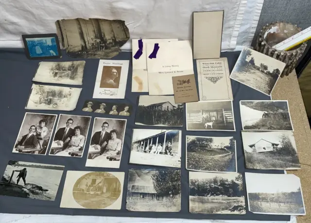 Lot antique PHOTO RPPC post cards WILD WEST 1800s 1900s Guns Swastika EPHEMERA