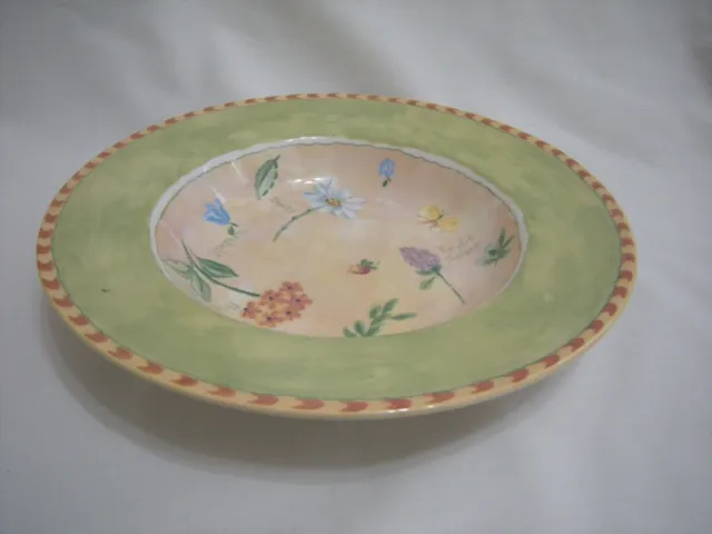 Royal Stafford"Gardeners Journal" Large Rimmed Soup Bowl