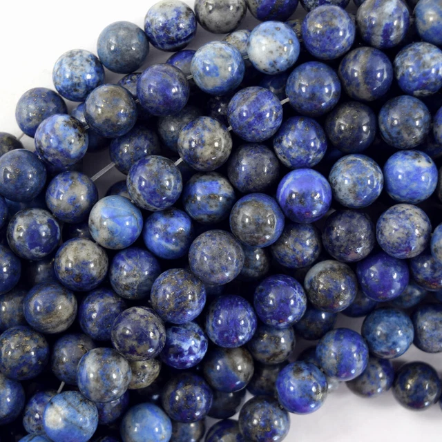 Natural Blue Lapis Lazuli Round Beads 15" Strand 3mm 4mm 6mm 8mm 10mm 12mm