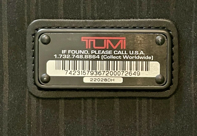 TUMI Alpha black nylon, 2-wheel, exp'd suiter 22028DH (28x21x12-14.5"), Thailand 9