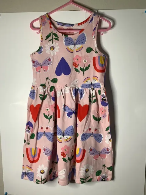 NWT H&M girls size 6-7 dress colorful print cotton jersey knit❤️