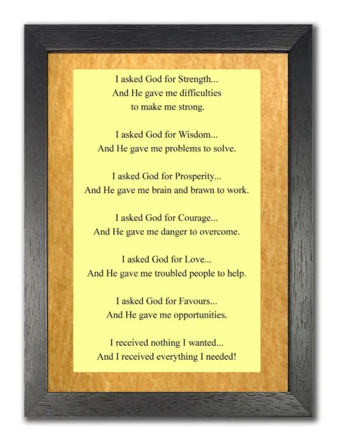 Poster motivazionale poesia religiosa ispirazione citazione preghiera tutto ciò di cui hai bisogno