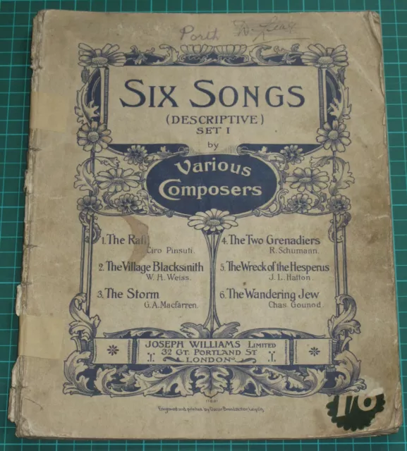 Six Songs (Descriptive) Set I 1 by Various Composers - Joseph Williams Album 119