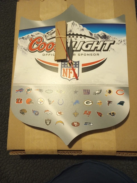 Coors Light NFL Football Clock