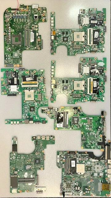 Lot of 7 Laptop Motherboards! (SCRAP/REPAIR)/ART