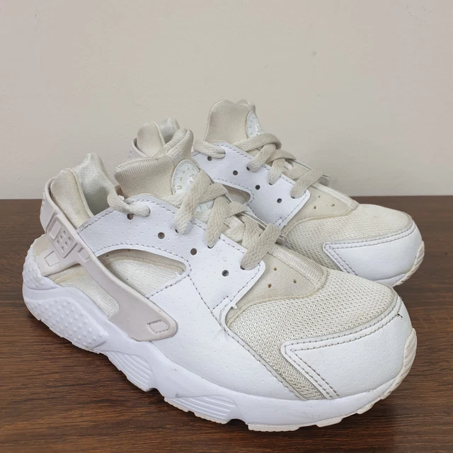 NIKE AIR HUARACHE Trainers Kids UK 13 White Unisex Junior Running Sneakers 14.99 PicClick UK