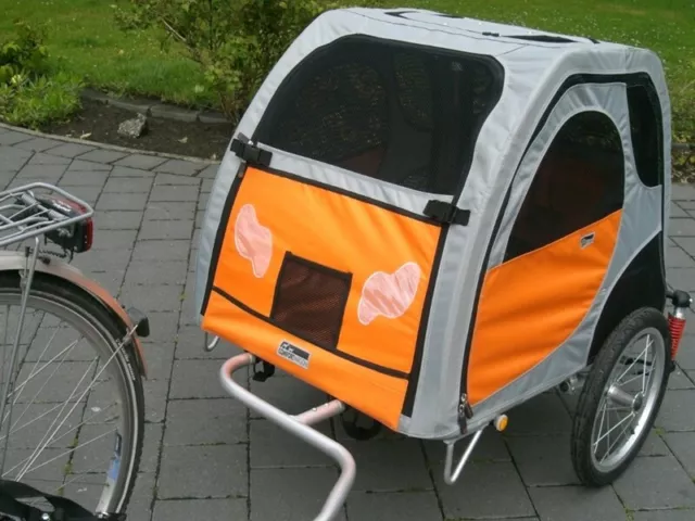 Comfort Wagon L gefederter Aluminium Fahrradanhänger für Hunde