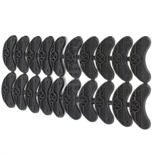 10 Pairs Black Rubber Sole Heel Savers Toe Plates Tap DIY Glue On Shoes Pad d