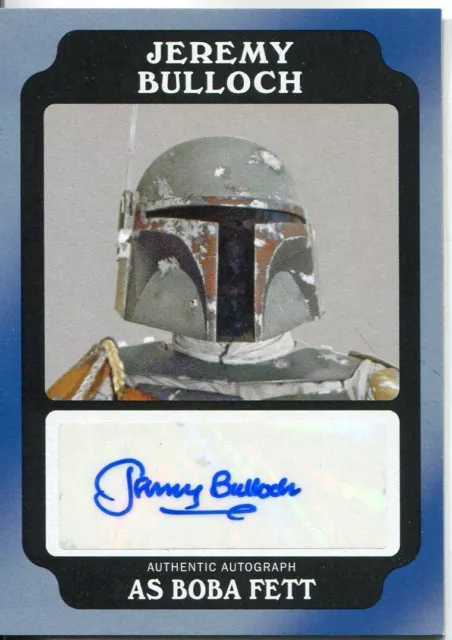 Star Wars Rogue One Mission Briefing Black Autograph Card Jeremy Bulloch