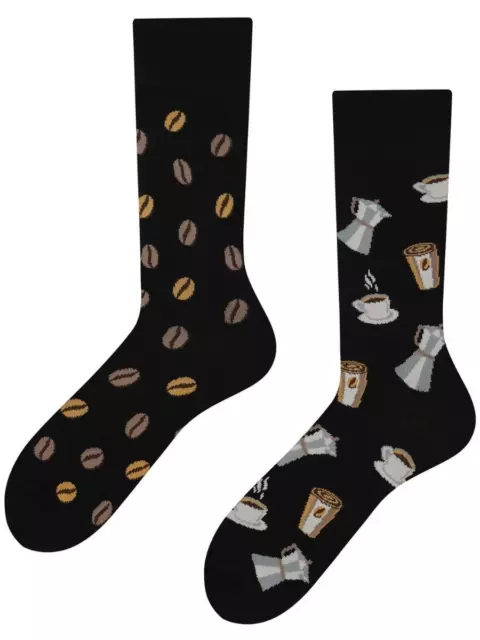 Socken TODO Colours Lustige Socken mit Kaffeemotiv Bunte Socken