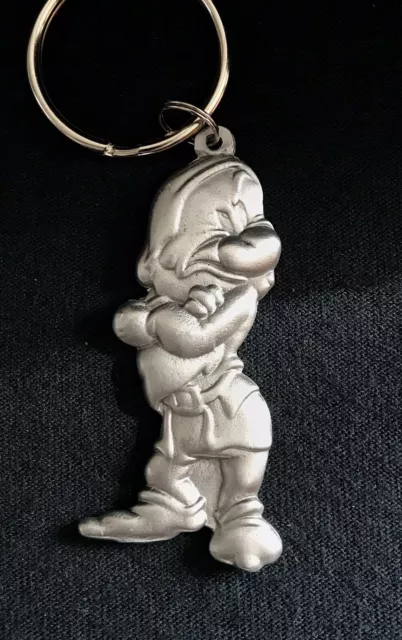 Disney GRUMPY Snow White & the Seven Dwarfs Pewter Metal Figurine Keychain P