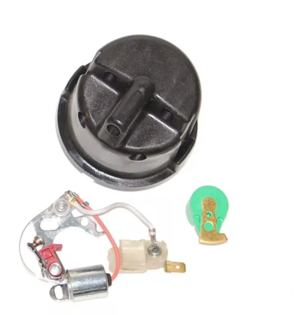 Lucas 25D 23D Distributor Repair kit Side entry cap + Rotor + Points + Condensor