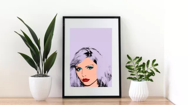 A4 Blondie In Purple Pop Art Music Film Art Retro Poster  Culture Print