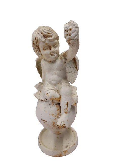 Statue d'ange mère tenant un bébé en marbre sculpté à la main