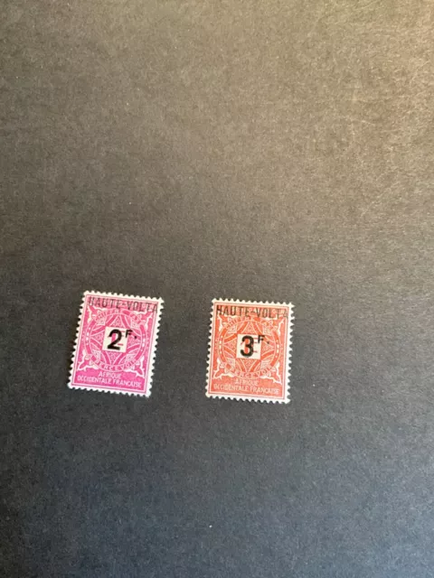 Stamps Burkina Faso Scott #J9-10 hinged