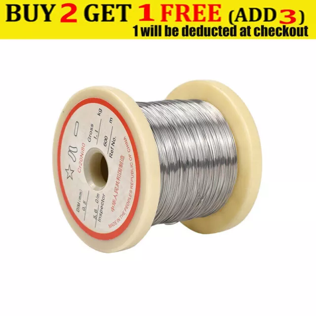 10m Nichrome Resistance Wire Nickel Chrome Heating Coils For Heating Elements uk