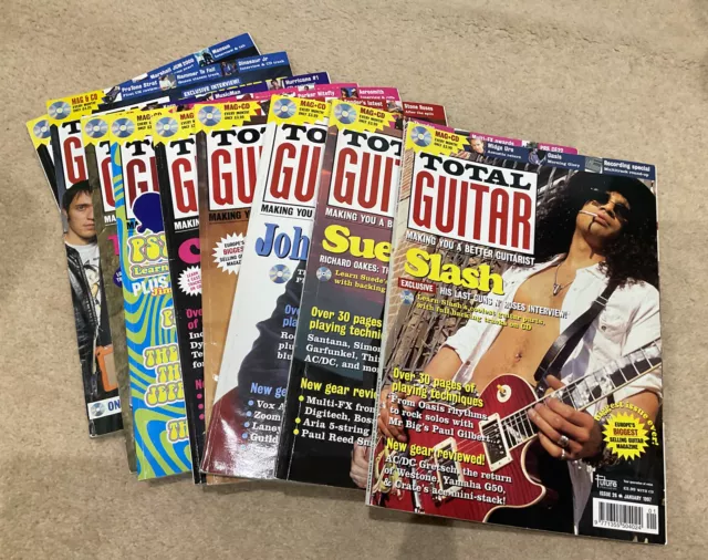 9 Total Guitar Magazines 1997 No CDs Jan Feb March April May Summer Aug Nov Dec