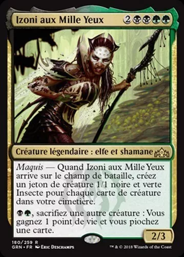 izoni aux mille yeux    R  X1  les guildes de ravnica