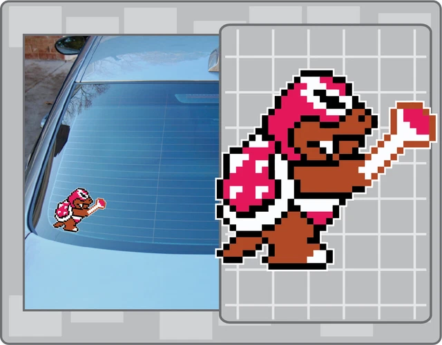 SUPER MARIO Sprite from Super Mario Brothers 3 Vinyl Decal 2♒️ Conheça