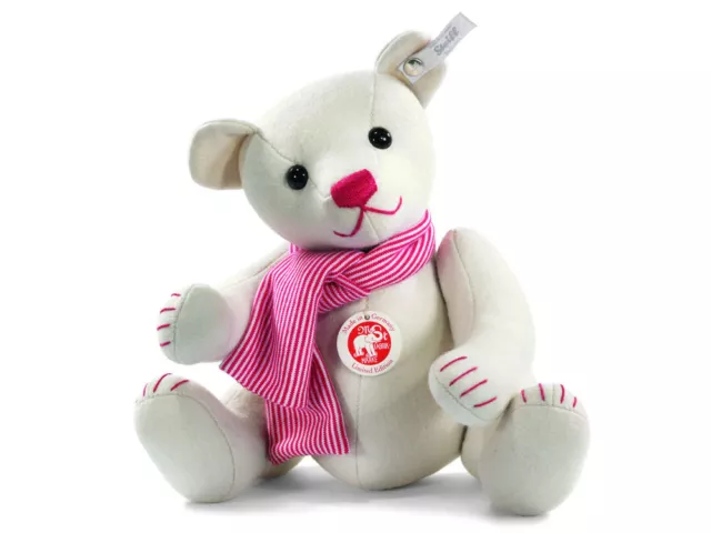 STEIFF WHITE FELT Teddy bear LIMITED EDITION EAN 035821 97.00