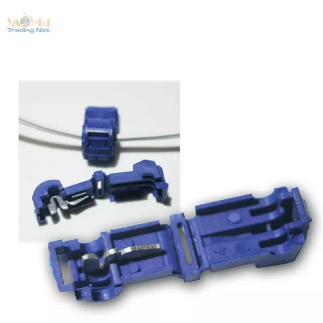 50 Schnellverbinder für Kabelschuhe BLAU 1,5-2,5mm² Stromdiebe Klemmverbinder