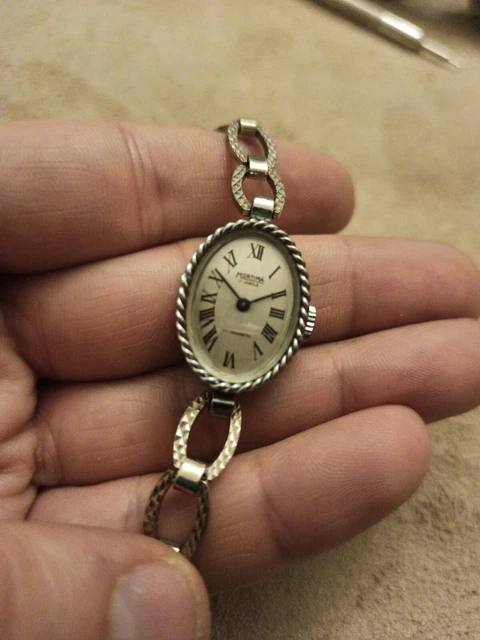 Montre Vintage MORTIMA Femme - Boîtier Plaqué Or, Fond Acier Inox, Bracelet Extensible - Années 1930