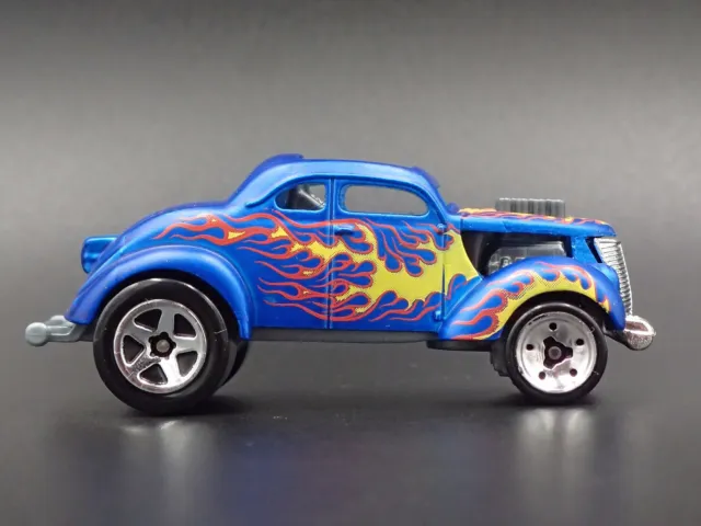 1937 37 Ford Coupe Gasser Chaud Tige 1:64 Echelle Limité Diorama Modèle Moulé