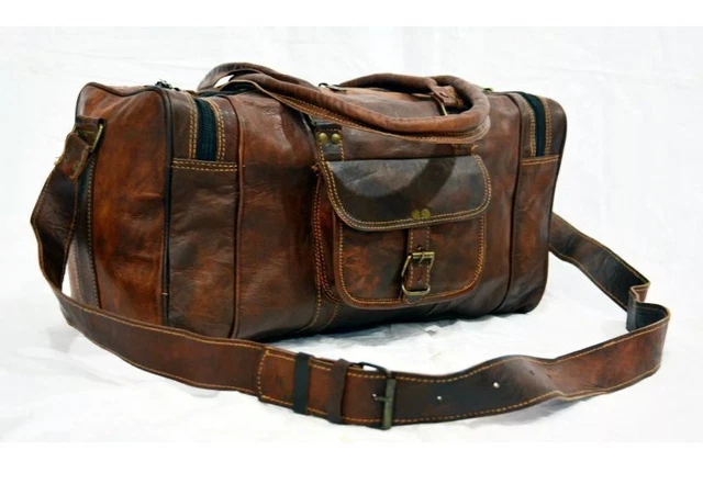 Sac de voyage en cuir extra large 36'' fait à la main