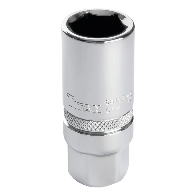 Titan 68168 18 mm 3/8 in. Drive Spark Plug Socket