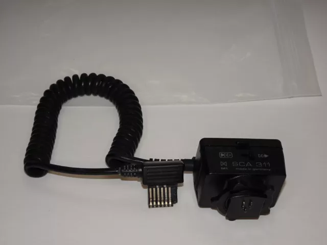 METZ Mecablitz SCA 311 M1 TTL FLASH ADAPTER W/ Metz SCA 300A Adapter Cable*