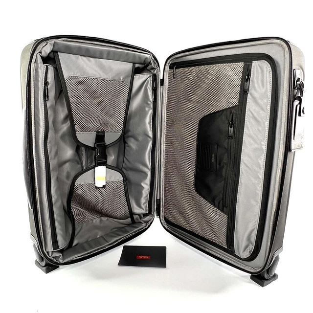 TUMI Alpha 3 International Dual Access Carry On 4 Wheel Expandable Storm Blue 15