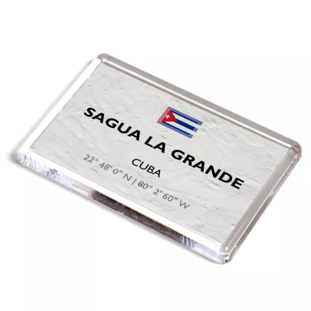 FRIDGE MAGNET - Sagua la Grande - Cuba - Lat/Long