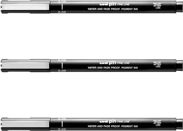 Uni-Ball PIN Drawing Pen FINELINER Ultra FINE LINE Marker 0.05Mm Black Ink - [Pa