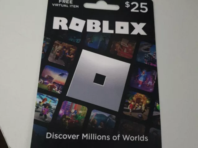 Roblox $25 Physical Gift Card [Includes Free Virtual Item] ROBLOX