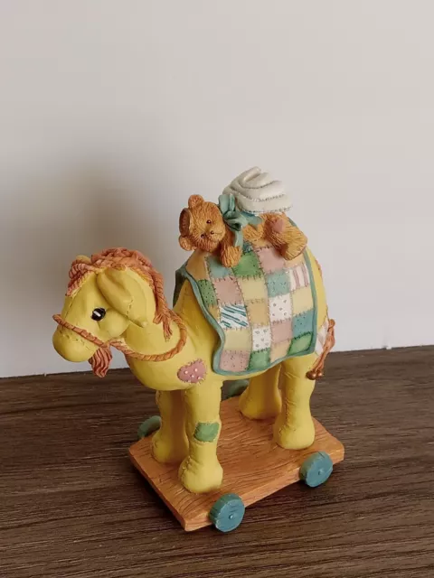 Vintage 1993 CHERISHED TEDDIES CAMEL Pull-toy Nativity Figurine 9043009