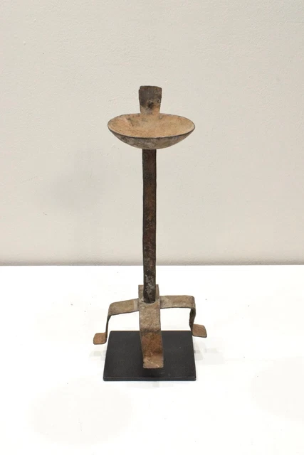 African Metal Oil Lamp Dogon Tribe Mali