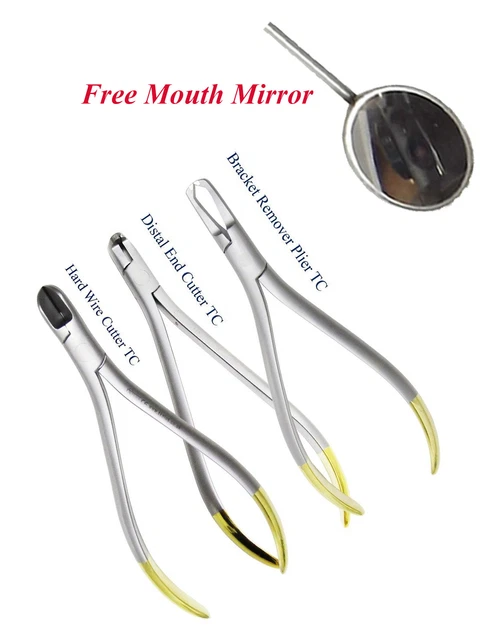 thumbnail image 2 of 4-Piece Orthodontic Instrument Set - Hard Wire Cutter, Distal End Cutter & Mathieu Bracket Remover 2 of 5