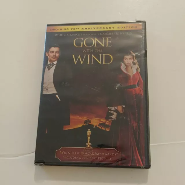 A1 NEW Gone With the Wind (DVD, 2009, 2-Disc Set, 70th Anniversary Edition)