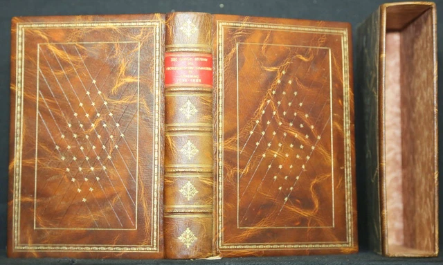 Meistereinband in Rindsleder Handeinband Inhalt: Festschrift Gymnasium Straßburg