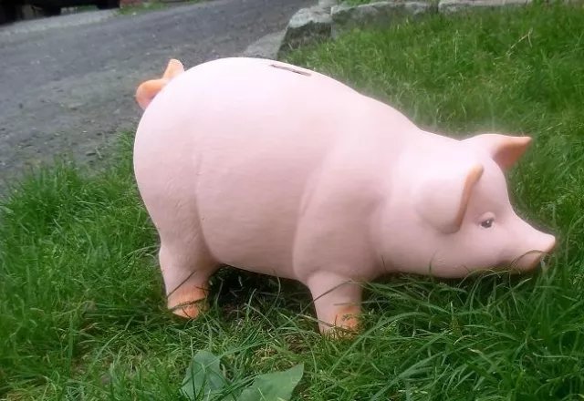 GROßES XXXL SPARSCHWEIN SPARDOSE KERAMIK  GEBURTSTAG HOCHZEIT