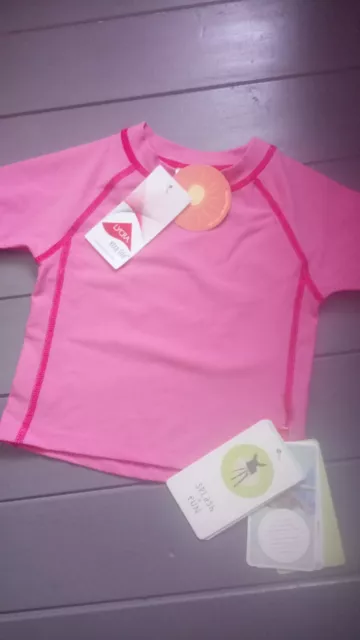 Lassig Baby Girls Rash Guard Uv Sun Protection Top Swimwear Age 6 Months