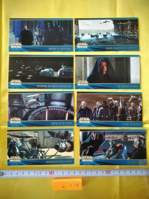 Star Wars Épisode 1 Série 2 Carte à collectionner Widevision Topps 8 Carte...