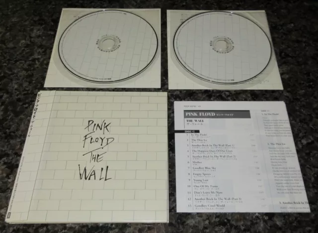 Pink Floyd THE WALL Japan PROMO 2 x CD mini LP card sleeve CD more listed