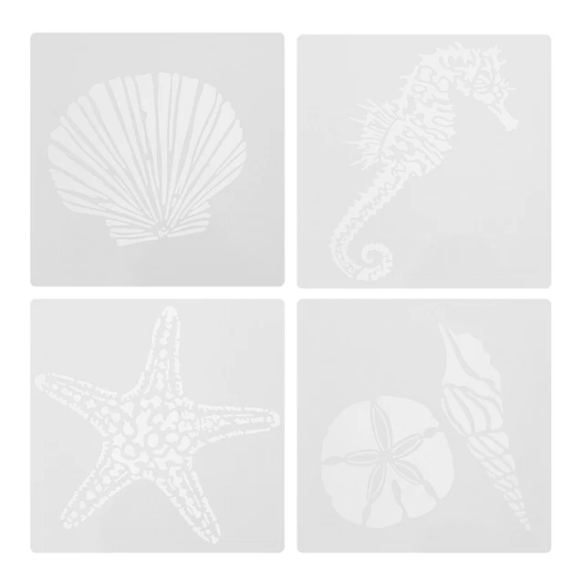8pcs Weihnachten Malerei Schablone DIY Zeichnung Vorlage 2