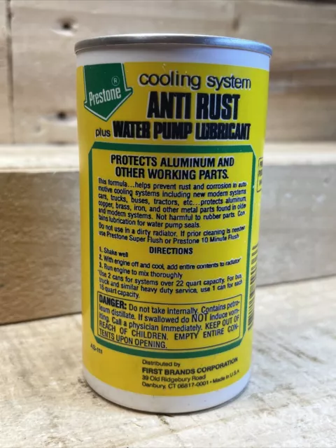 Vintage Prestone, Cooling System Anti Rust, Plus Water Pump Lubricant New Sealed 3