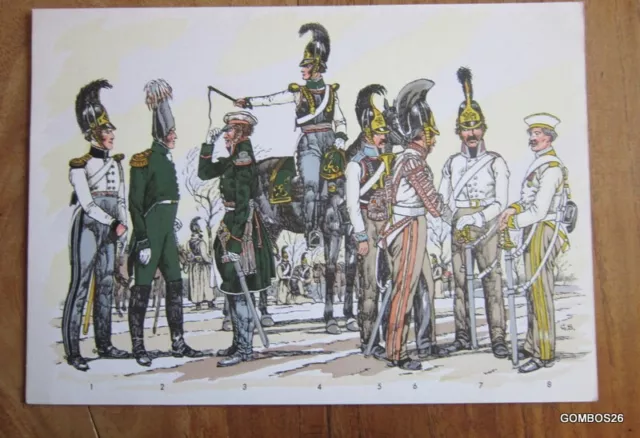 Planche Uniforme Schäfer / Russie - Cuirassiers En 1809-1815