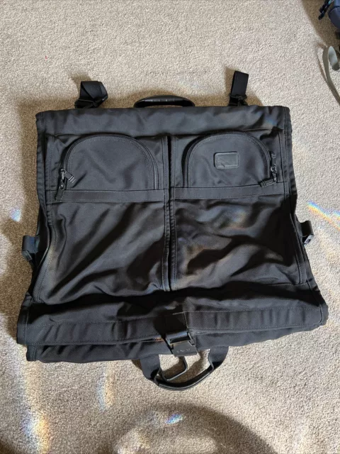 TUMI Black Ballistic Nylon Classic Full Size Garment Bag Suit Case