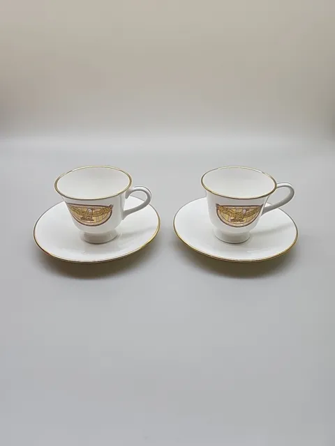 Boehm "American Heritage Collection" Tea Cups Pair