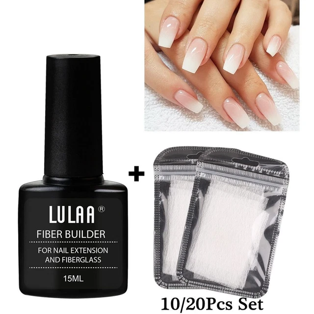Fake Nail Art Fiber Glass Non-woven Silk Nail Extension Fiberglass Builder Gel