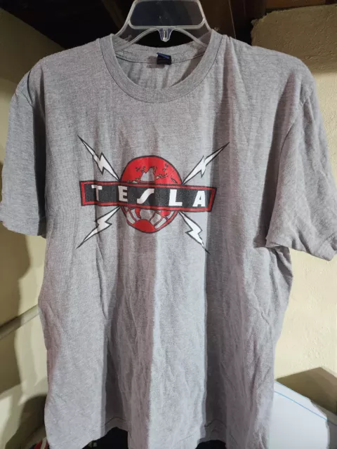 Tesla Rock/Metal Band Tour Dates Concert T-shirt, Men's Size XL
